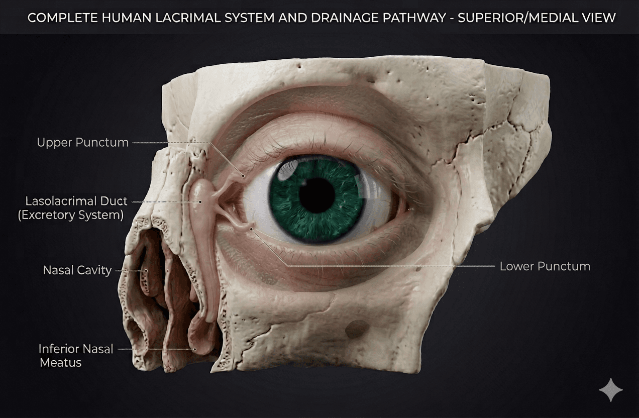 Lacrimal system anatomy overview