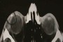 CT scan showing a foreign body (glass) lodged in the eyelid